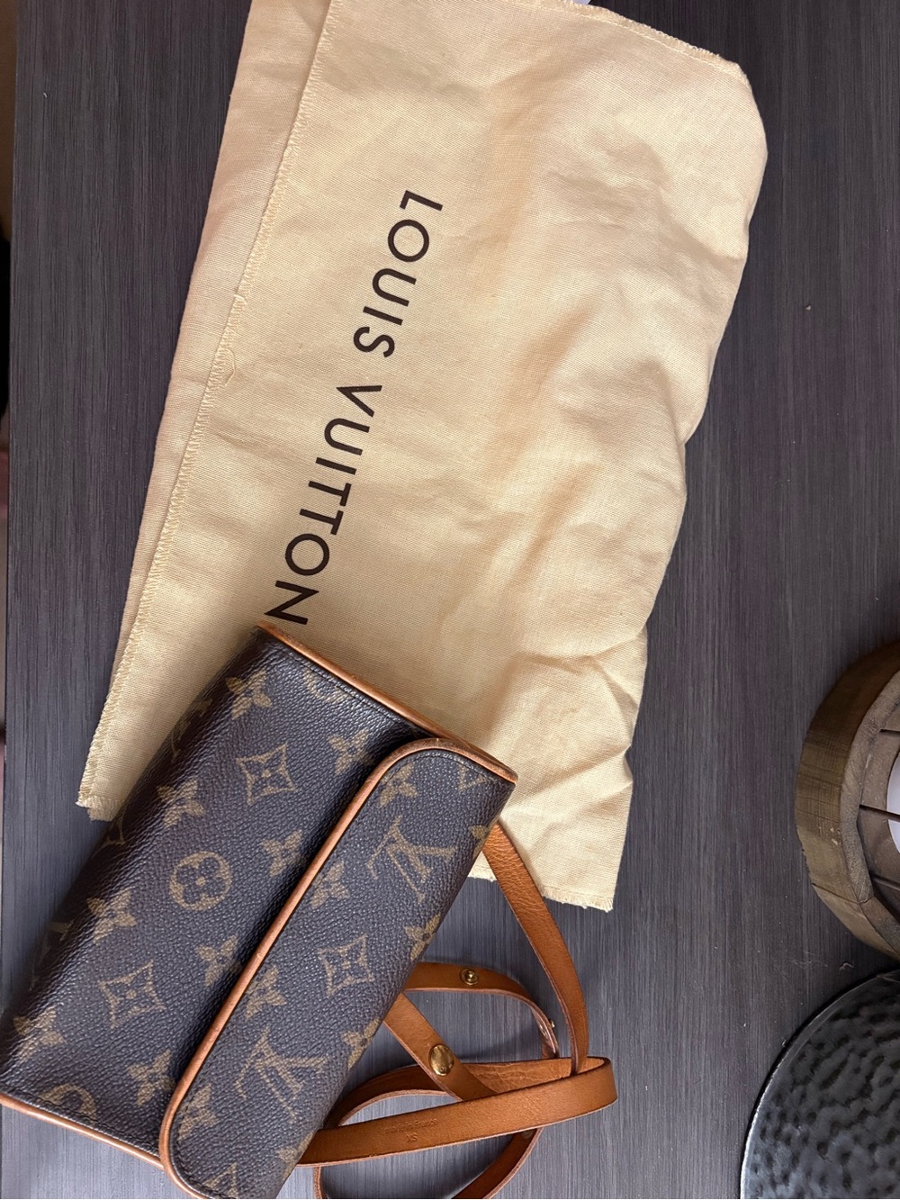 Louis Vuitton vintage Monogram Pochette Florentine belt bag with strap